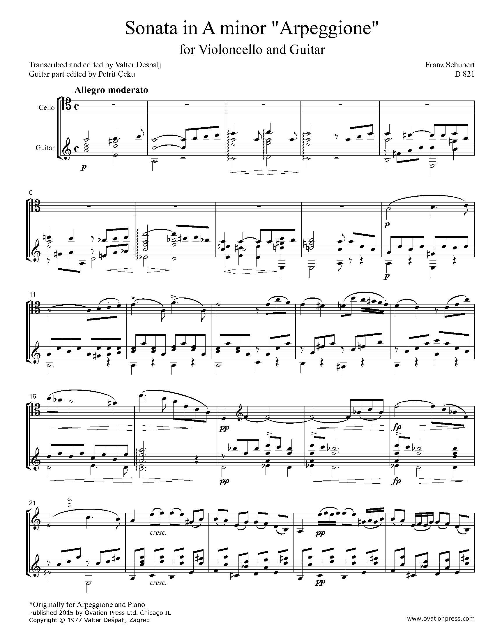 Schubert arpeggione sonata flute pdf