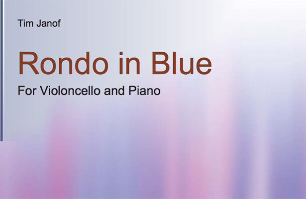 Tim Janof – Rondo in Blue