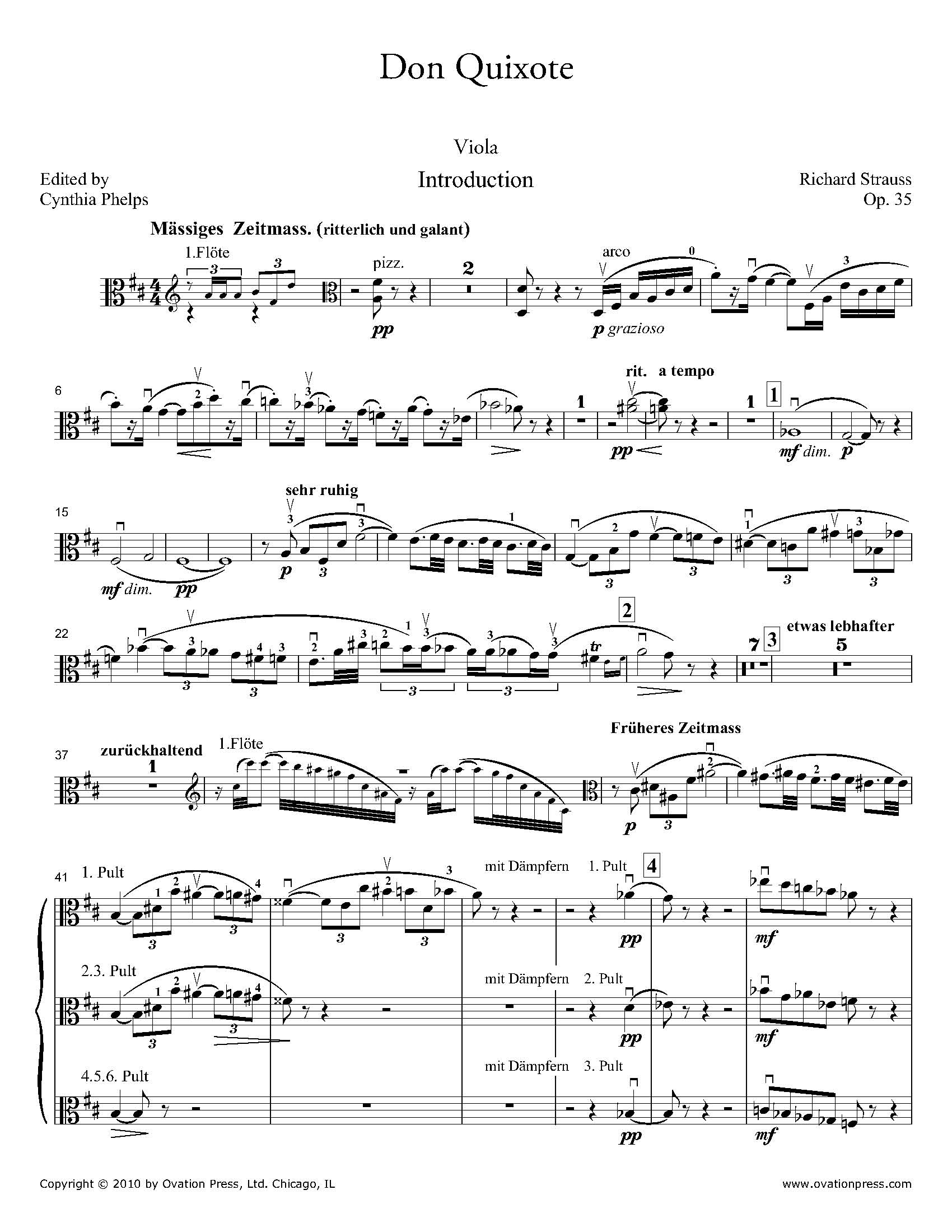 Strauss Don Quixote - Viola
