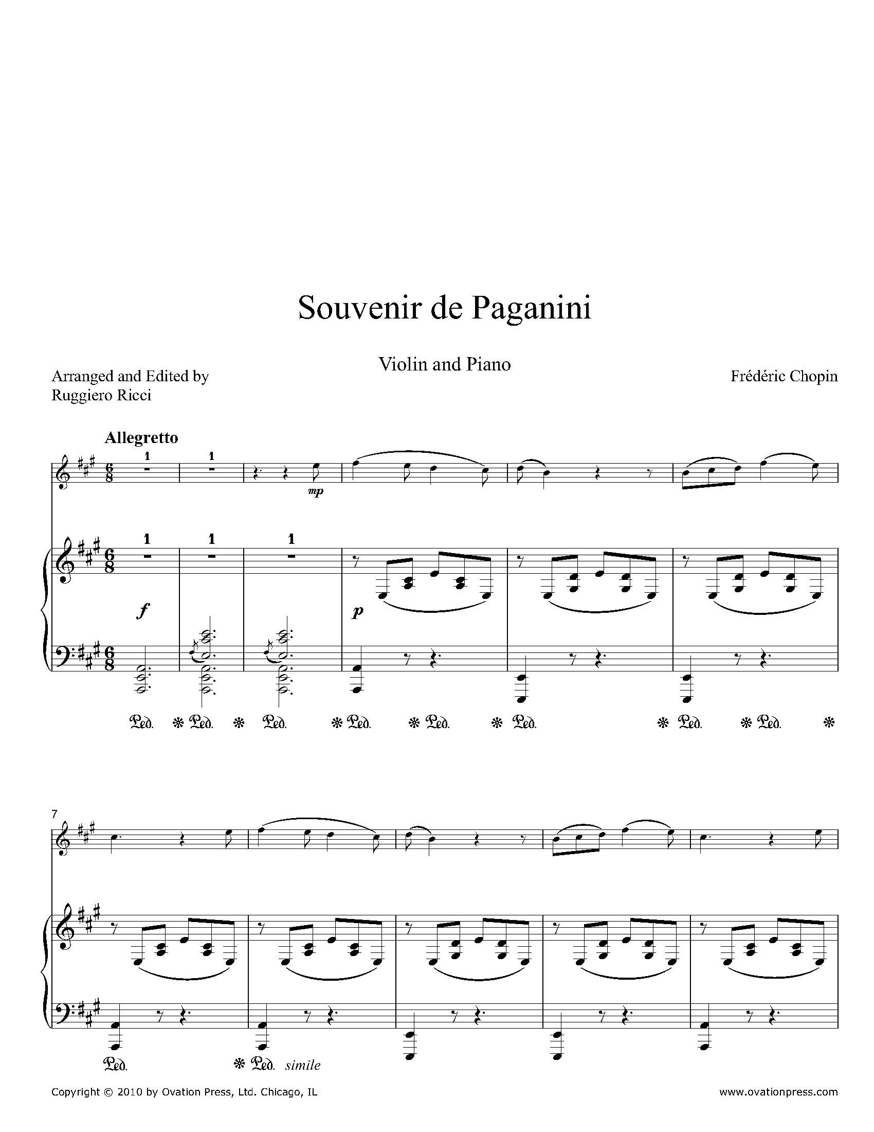 Souvenir de Paganini