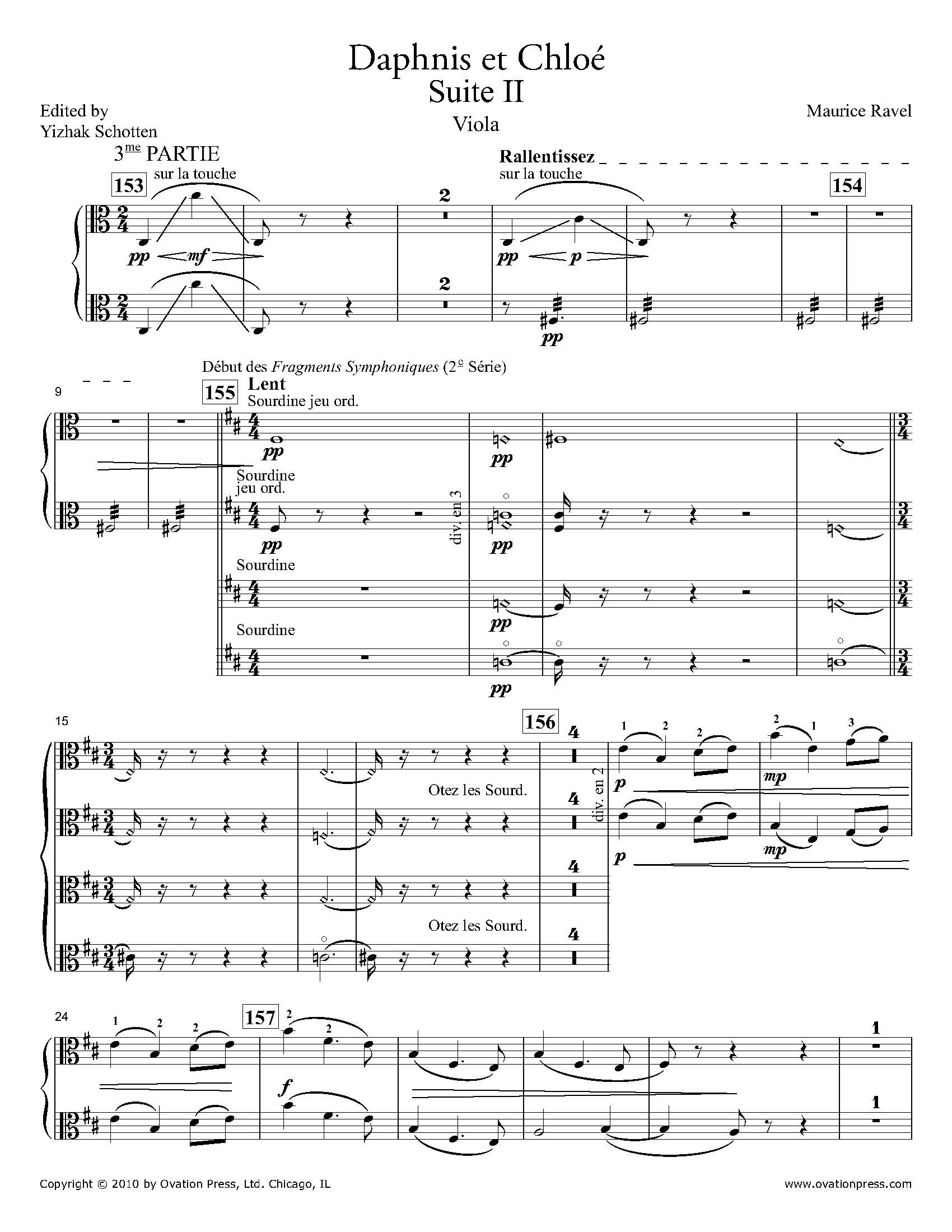 Ravel Daphnis et Chloé - Viola