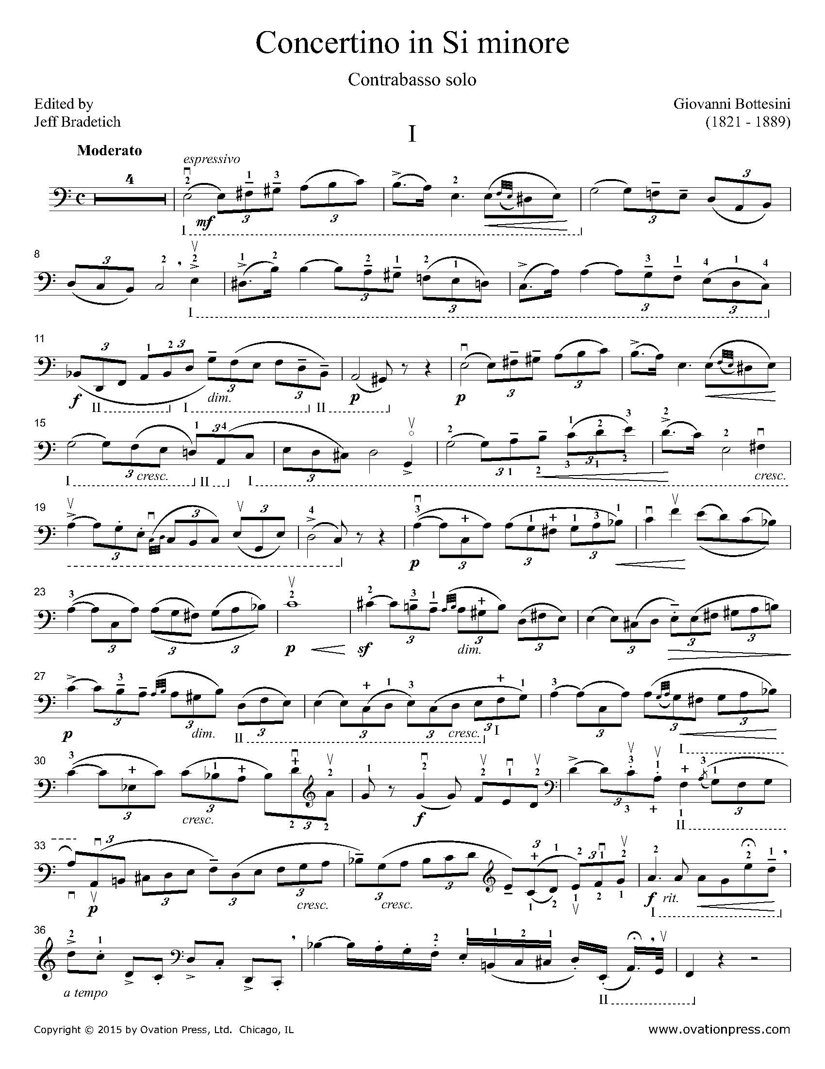 Bass Concerto No. 2 in B Minor