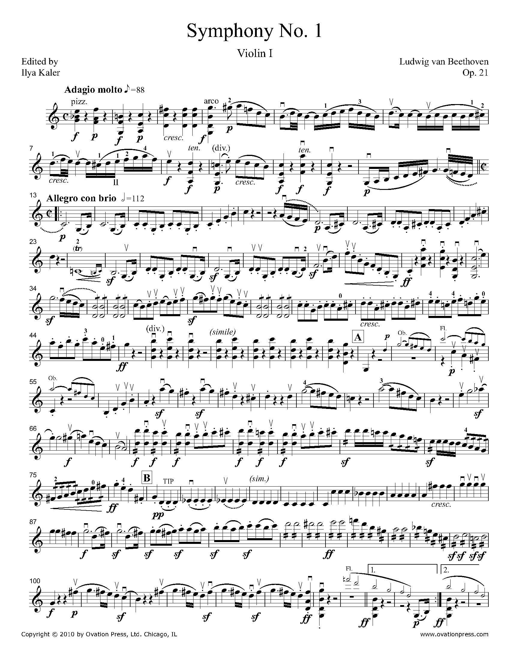 Beethoven Sym. 1