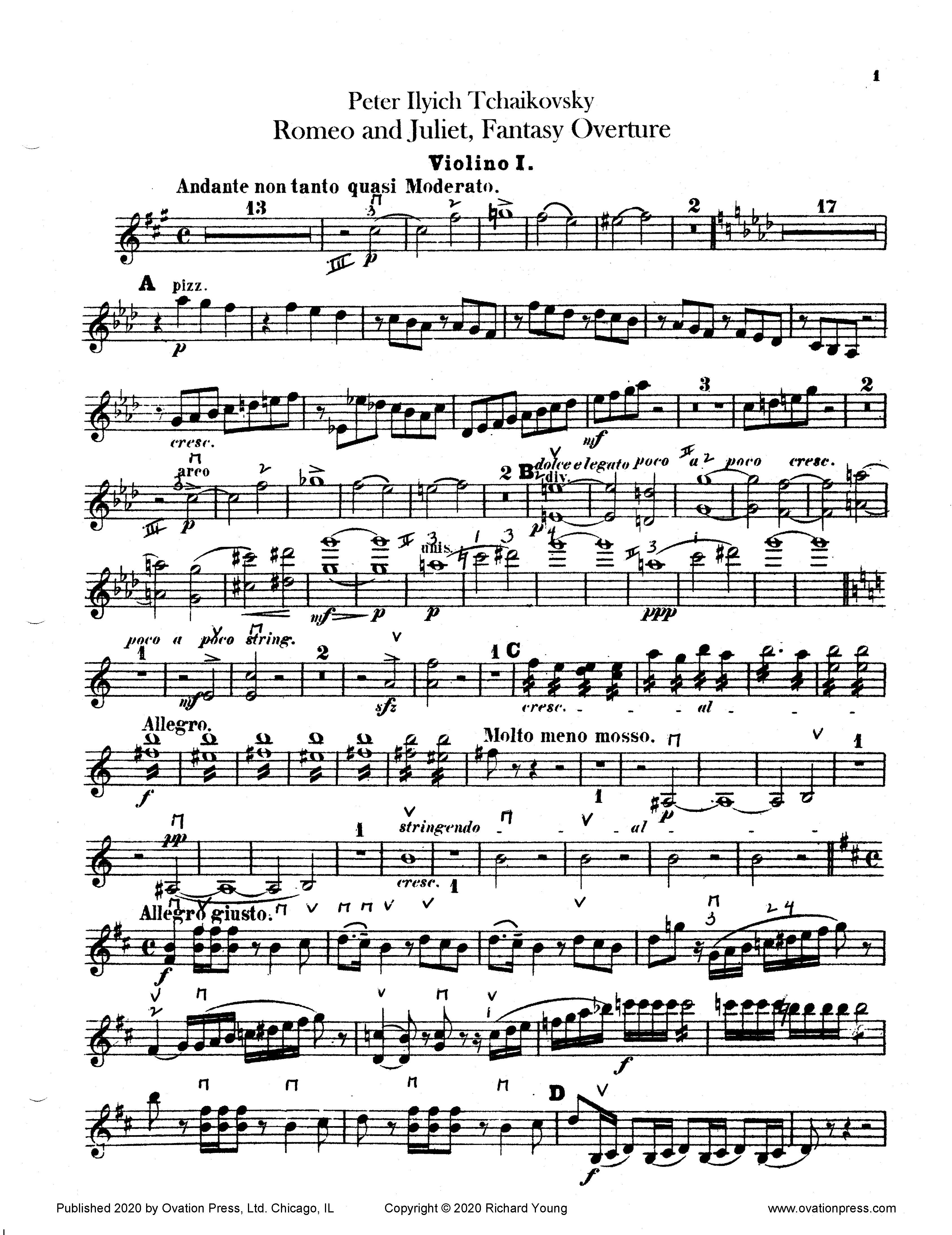 Tchaikovsky Romeo and Juliet Overture (for Advanced Orchestra)