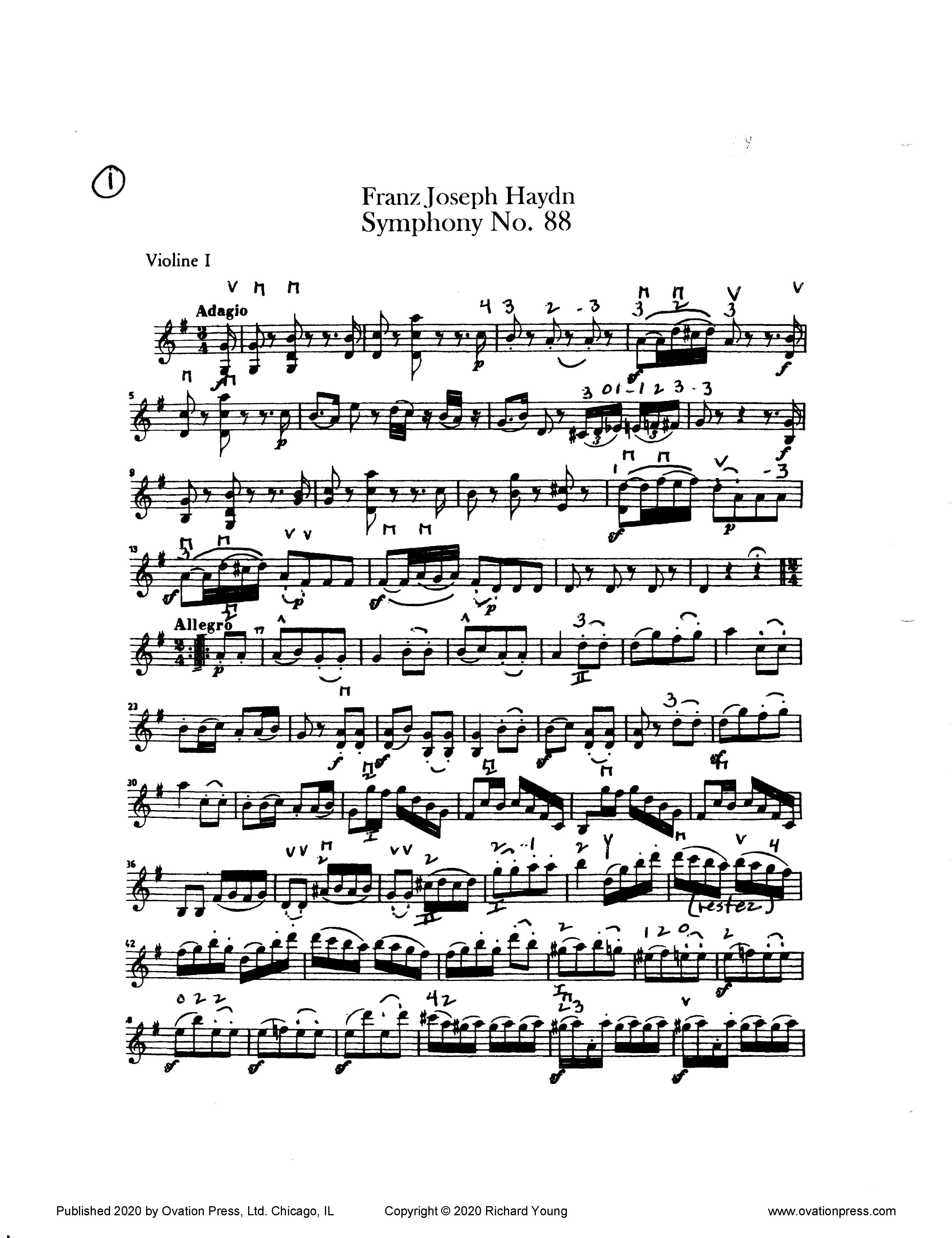 Haydn Symphony No. 88 (for Advanced Orchestra)