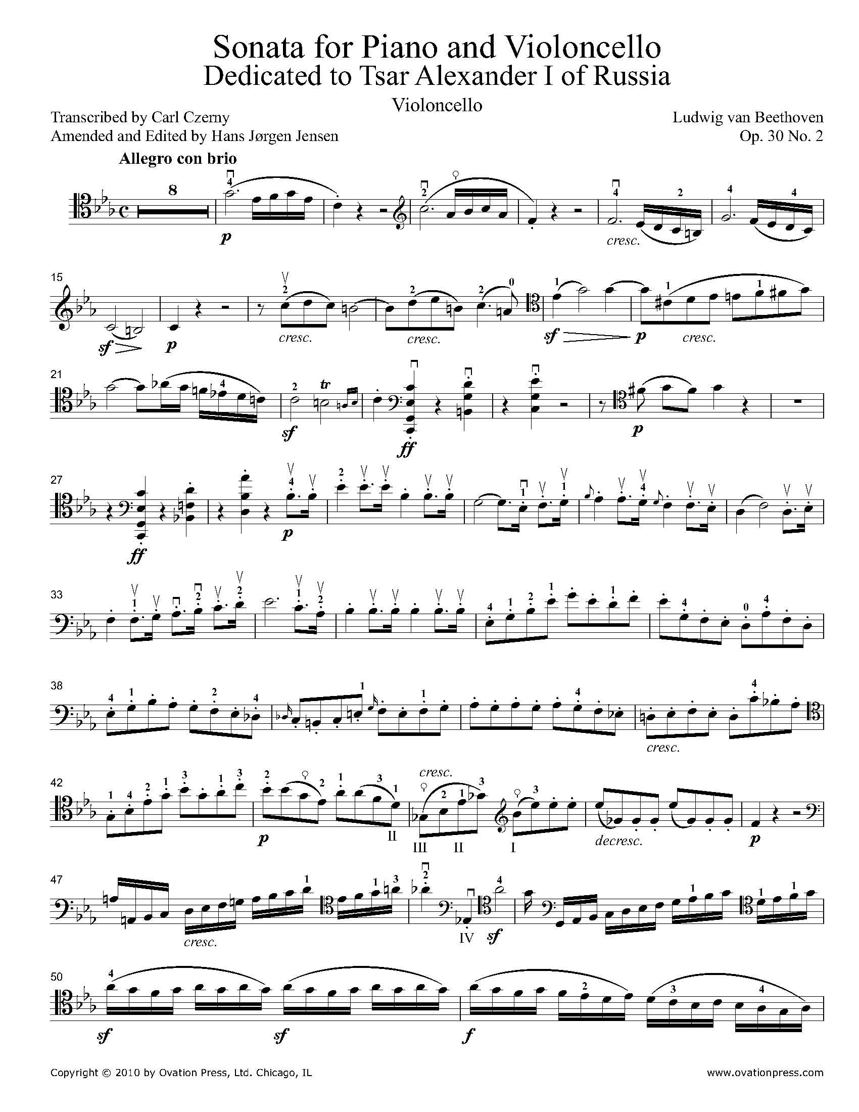 Sonata Op. 30 No. 2