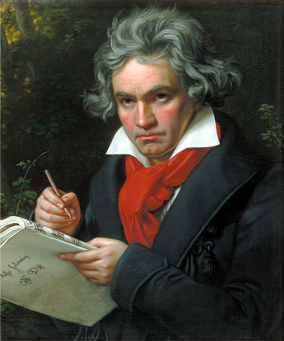 Portrait of Composer Ludwig van Beethoven